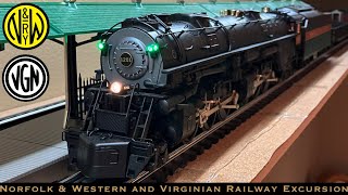 Lionel Vision Line Norfolk amp Western and Virginian Railway Excursion [upl. by Cal]