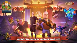 Spraying Gold Pass to Live viewers  Clash of Clans Live  TH17 or Hammer jam [upl. by Nitz]