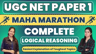 Ugc Net Paper 1 Maha Marathon  Complete Logical Reasoning in One Video [upl. by Adnohryt]