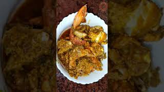 Crab Masala Recipe Seafood shorts Mouthwatering Traditional Bengali youtube viral how to [upl. by Mariano]