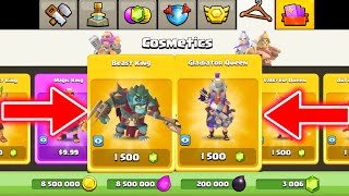 3000 GEMS SPENT on the Beast King and Gladiator Queen in COC [upl. by Schaper]