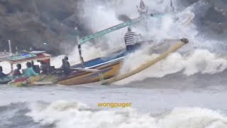 senin pagi serentek melaut 1speedboat trobos ombak 2 desember 2024 diplawanganpuger [upl. by Darrin459]