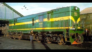 Las Locomotoras Diesel Alco las 313 x 1300 Renfe [upl. by Cnahc32]