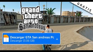 ✅Como Descargar Gta San Andreas para PC [upl. by Enyalb499]