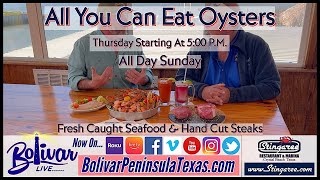 Stingaree Restaurant Crystal Beach Texas Fresh Caught Seafood and Holiday Hours [upl. by Luke]