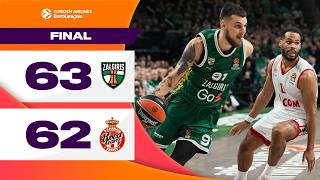 Last Second DEFENSE saves the STREAK  Zalgiris  AS Monaco  BASKETBALL HIGHLIGHTS R7 202425 [upl. by Aicnorev]