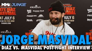 Jorge Masvidal Disputes Scoring in Loss to Nate Diaz 8 Rounds to 2 is Fcking Nuts [upl. by Nylakcaj]