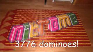 Nitrome Logo Made From 3700 Dominoes [upl. by Boylan]