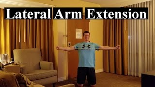 How To Bands Lateral Arm Extension Shoulders Back [upl. by Etteraj]