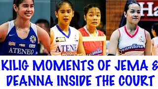 Kilig Moments of Deanna Wong and Jema Galanza Inside The Court [upl. by Eceinej858]