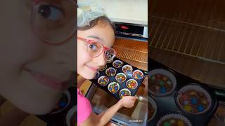 Children make delicious brioche with MampMs candies recipe viralvideo shorts cooking food viral [upl. by Nwahsram136]