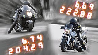 FASTEST SIDE BY SIDE PRO STREET BIKE RACE [upl. by Aistek]