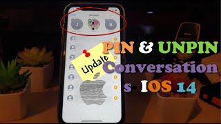 How to PIN Messages IOS 14 [upl. by Geier663]