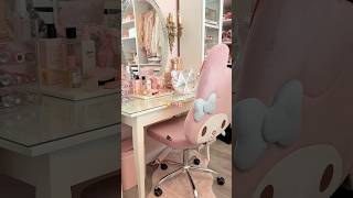 New beauty room haul 🎀✨ hello kitty my melody impressions vanity ✨ beautyroom pink sanrio [upl. by Barrus]