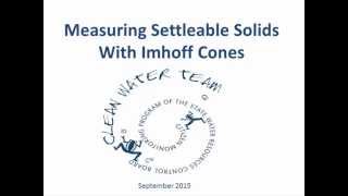 Measuring Settleable Solids with Imhoff Cones [upl. by Maura361]