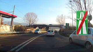 Driving in Campania Italy from Nocera to Castellammare di Stabia  4X [upl. by Skippy693]