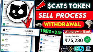 Cats Token Withdrawal Sell Process Today💸🔥 How To Sell Cats Token in Bitget amp Bybit  Cats Airdrop [upl. by Mecke]