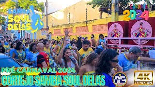 PRÉVIAS 2024 OLINDA SAMBOU COM O SAMBA SOUL DELAS NAS PRÉVIAS DO CARNAVAL DE OLINDA 13012024 [upl. by Olegnalehcim]