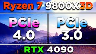 PCIe 40 vs PCIe 30  Ryzen 7 9800X3D  RTX 4090  PC Gameplay Benchmark Tested [upl. by Waverly]