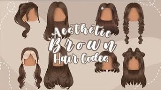 Roblox Brown Hair Codes  IDS [upl. by Ahtenak]