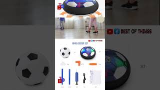 Hover Soccer Ball Kids Game Toy Set with 2 goals LED Light Safe Bumper amp Rechargeable shorts [upl. by Hufnagel]