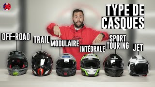 Types de CASQUES MOTO 🧐 Caractéristiques différences et prix 🚨 [upl. by Tobias736]