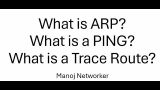 What is arp ping Traceroute in Network ccna [upl. by Sateia455]