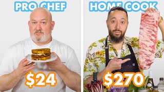 270 vs 24 Ribs Pro Chef amp Home Cook Swap Ingredients  Epicurious [upl. by Ettennat761]