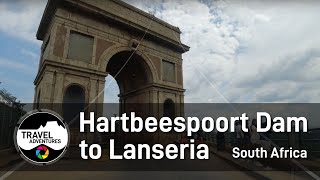 Hartbeespoort Dam to Lanseria South Africa Urban Rural Scenic Travel [upl. by Hanna]