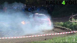 Van Woensel on Fire  Rallye du CondrozHuy 2014 HD [upl. by Heinrick]