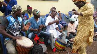 Master percussionist Abou Sylla plays djembe in Conakry Guinea West Africa [upl. by Dryden]