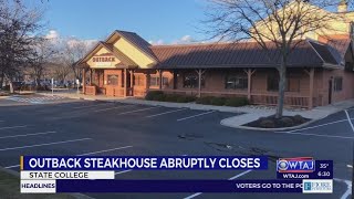 Outback Steakhouse in State College abruptly closes [upl. by Mirna]