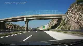 DVR 8  Chorwacja  Autostrada A1 Tunel quotSveti Rokquot  zjazd quotZadar 1quot [upl. by Culbertson]