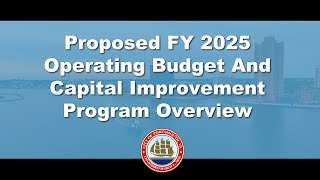 Proposed FY2025 Operating Budget amp Capital Improvement Program Overview March 25 2024 Portsmouth VA [upl. by Vite]