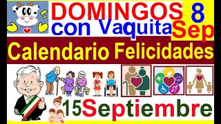 FELICIDADES CALENDARIO 15 SEPTIEMBRE REFORMA PODER JUDICAL VIVA MEXICO vaquitapolitica [upl. by Nylhtiak643]