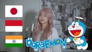 Doraemon Theme Song  JAP INDO HINDI   Shania Yan Cover [upl. by Eirak]