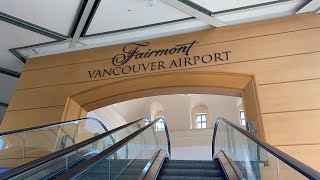 Fairmont Hotel Vancouver Airport  YVR  Gold King Room  Plane spotting paradise [upl. by Kumler]