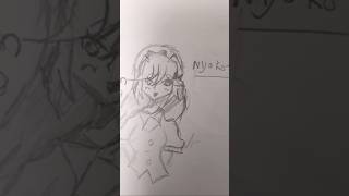 Myokosan0☺☺art drawing myoko [upl. by Nadbus]