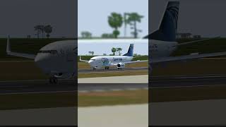 Egyptair Boeing 737 Lading At Lagos [upl. by Ahseiyt954]