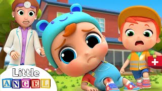 Ouch I Got A Boo Boo  Little Angel Safety Kids Songs with Nursery Rhymes [upl. by Felizio]