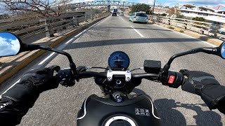 Triumph Trident 660  small ride in Athens [upl. by Nelo]