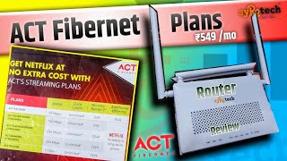 ACT Fibernet Plans 2024  Best ISP in Delhi 🔥 Syrotech Fiber Ruoter Review 🔥 [upl. by Lindgren]