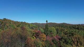 An aerial view of LacThéodore in ValMorin Quebec Sept 30th 2024 Laurentides  Laurentians [upl. by Divadleahcim299]