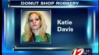 Woonsocket woman accused of robbing donut shops [upl. by Ahsiemal]