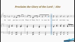 Proclaim the Glory of the Lord  Alto  Vocal Guide by Sis Mercy LunaTom [upl. by Davena89]