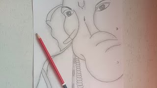 How to draw Ganesha drawing  Easy step by step drawing  ganpati bappa drawing [upl. by Irodim484]