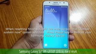 Samsung Galaxy S7 SMG930F 2016 Hard reset [upl. by Osman614]