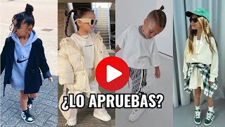 Outfits de moda para niñas y niños 😱 ¿Ya conocias la tendencia oversize [upl. by Gilliam669]