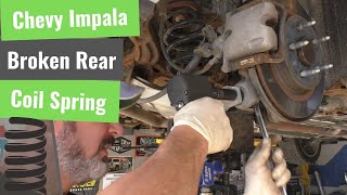 Chevy Impala  Broken Rear Coil Spring [upl. by Aletta]