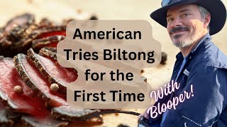 Americans First Biltong Taste Test A Savory Surprise [upl. by Chesnut]